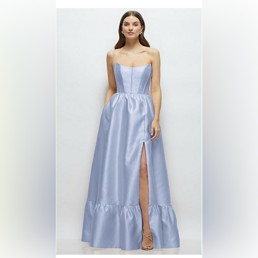 Dessy Collection Strapless Boned Bodice Maxi Dress